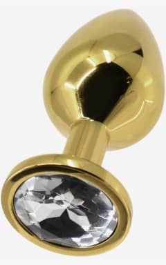 Anal Sex Toys Jewllery S Gold/Diamond 3 cm