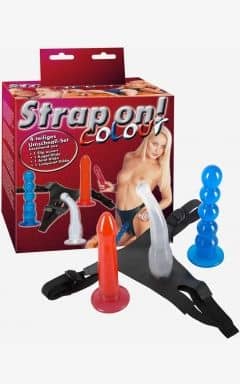 Anal Dildos Strap-On Color 4-piece strap-on