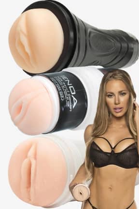 Sex Toys for Couples Nicole Aniston + Techa Masturbator + Pussy to go