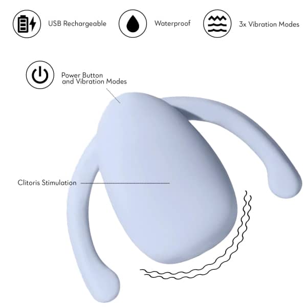 eva vibrator Eva II Vibrator by Dame - Ice main image 1