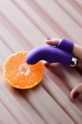 All Finger Vibrator Silicone Lila