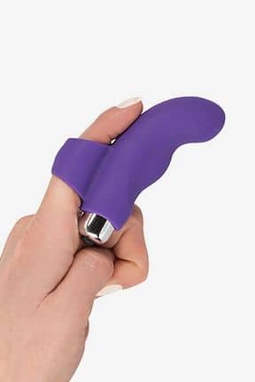 Vibrators Finger Vibrator Silicone Lila