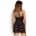 Obsessive - Alluria Chemise & Thong Black S/M