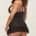 Baci - Mini Lace Chemise Black S/M