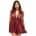 Baci - Sexy Lace Babydoll Set Red S/M