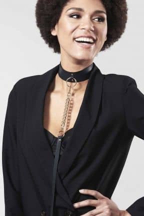 Lingerie Bijoux Indiscrets - Maze Wide Choker Black