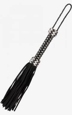 Whips & paddles ZADO Leather Flogger B&W