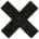 Nipple Sticker Cross Black