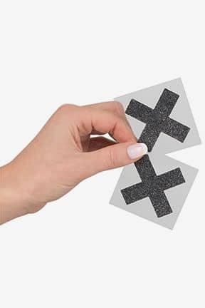 All Nipple Sticker Cross Black