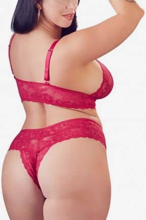 All Diva Lace Set Red