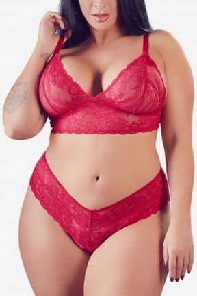 Lingerie Diva Lace Set Red