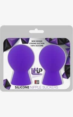 Nipple clamps & ticklers Lit-Up Nipple Suckers Small Purple