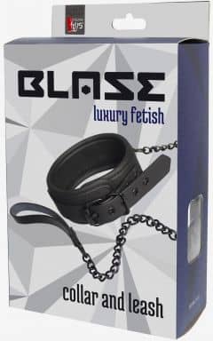 BDSM Blaze Collar and Leash Black