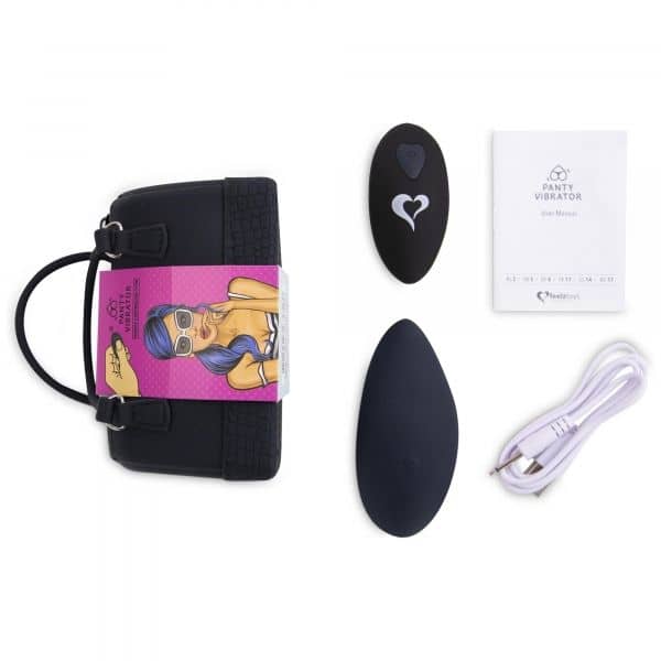 Panty Vibe Remote Controlled Vibrator Black