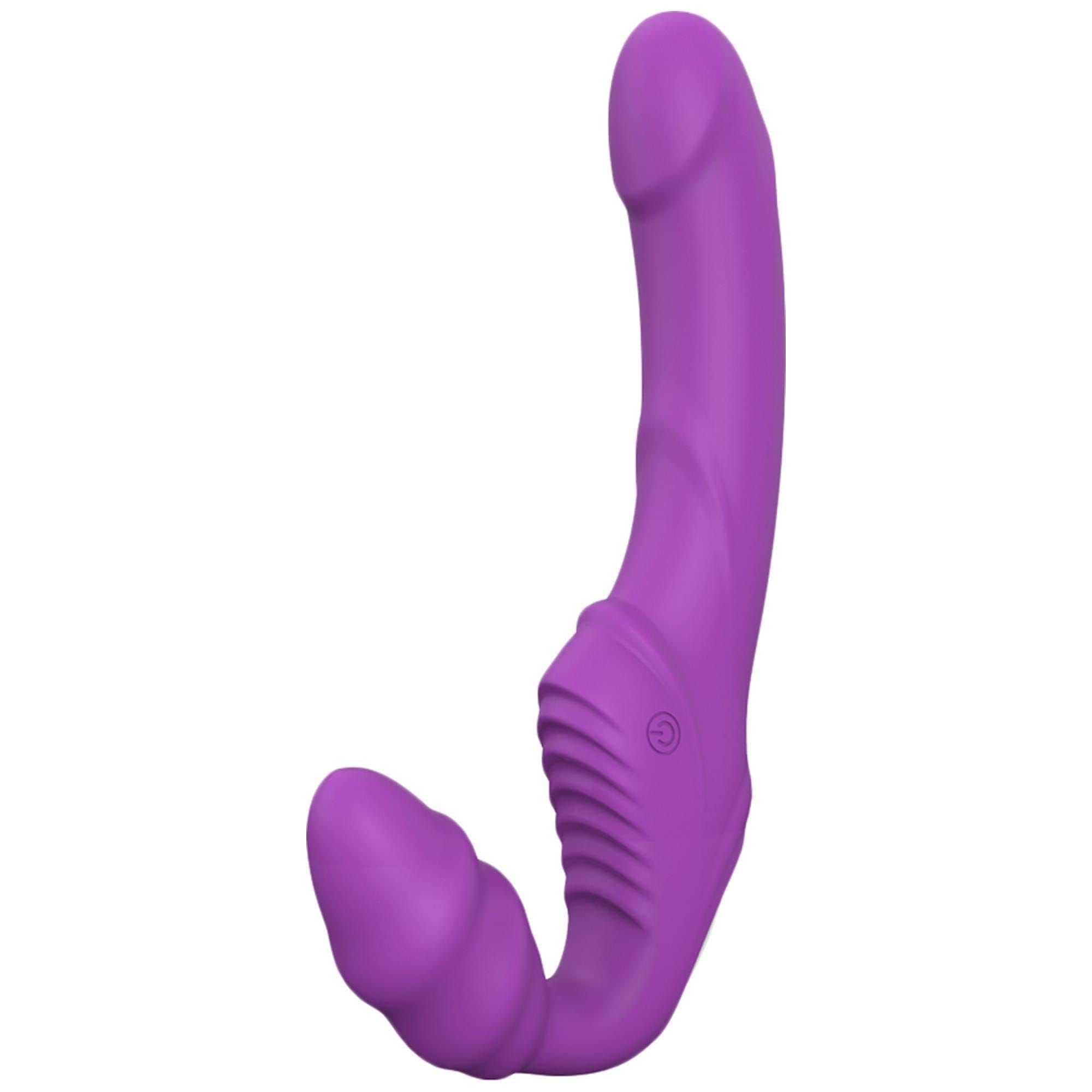 Классный безремневой Страпон с Уникальной Системой Крепления Bend Over Boyfrend Purple