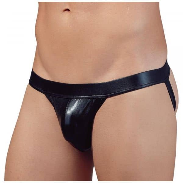 Jockstrap Wetlook Black M