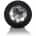 Vibrating Petite Crystal Plug Black