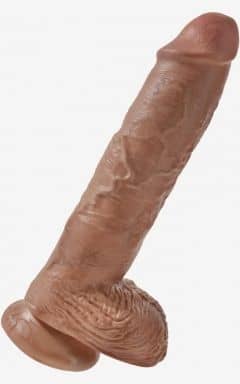 Dildos King Cock 10inch Cock With Balls Tan