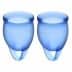 Satisfyer Feel Confident Menstrual Cups Blue