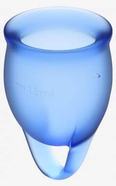 Intimate Hygiene Satisfyer Feel Confident Menstrual Cups Blue