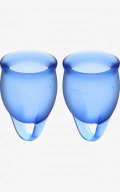 All Satisfyer Feel Confident Menstrual Cups Blue