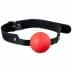 GP Solid Silicone Ball Gag Red