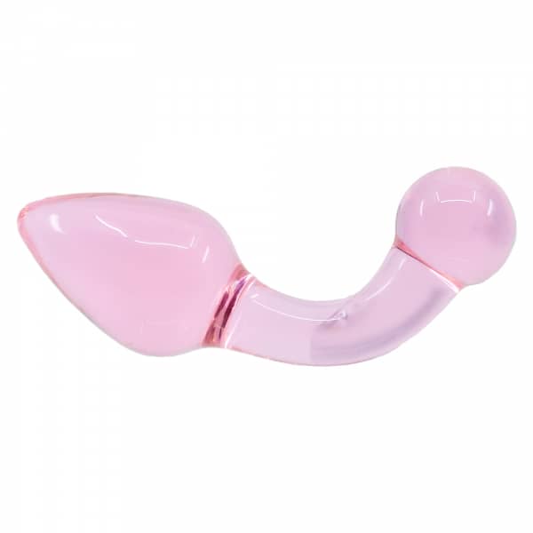 Glassy Rose Curved  Buttplug