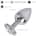 Pleasure Steel Buttplug With Crystal M