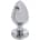 Pleasure Steel Buttplug With Crystal M