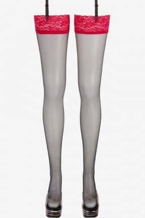 Sexy underwear Stockings Black w. Red Lace