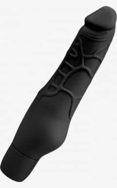 All Silicone Realistic Vibrator Black