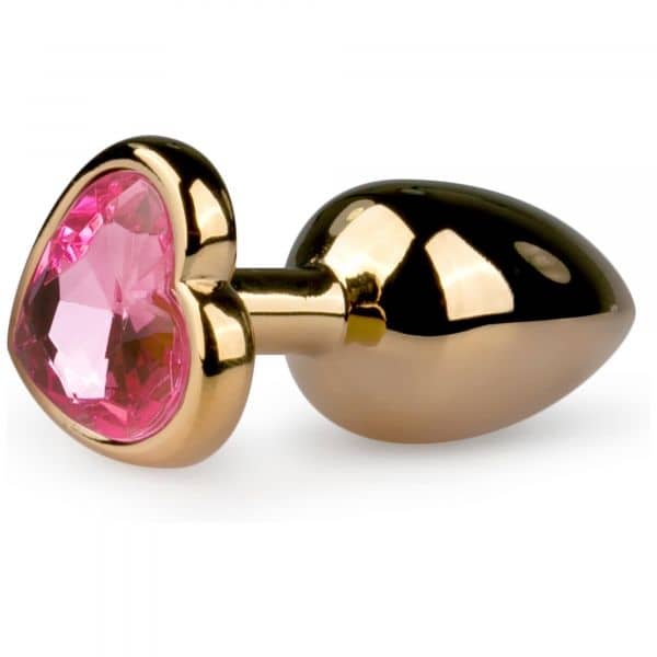 Metal Butt Plug No.3 - Gold/Pink