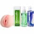 Double ended stroker with lube and clean and renew