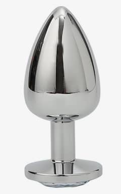 Anal Sex Toys Indulgence Steel Plug With Crystal