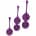 Kegel Ball Three pcs Set purple