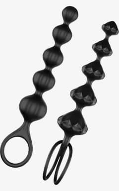 Analt Satisfyer - Love Beads Soft Silicone Black