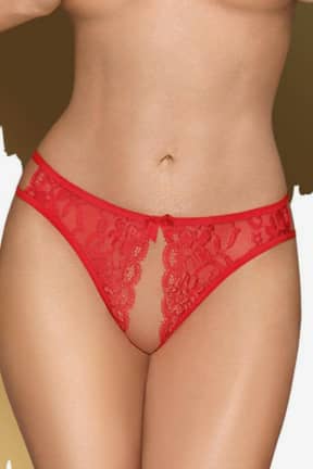 Lingerie Penthouse Naughty Valentine Red - Bottomless panties