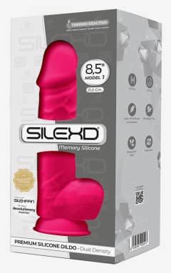 Dildos with vibration Silexd Model 1 8'5" Vibration Pink