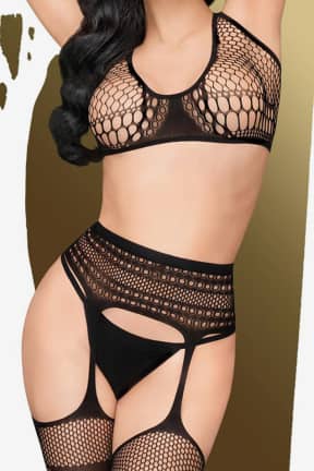 Lingerie Penthouse Smoking gun black - Set with nice details
