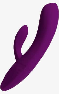 All Laid - V.1 Silicone Rabbit Vibrator Purple