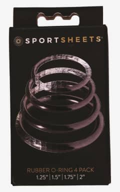 All Sportsheets Rings Set-4 Assorted Sizes(Singles) - 