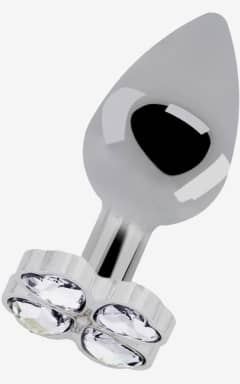 Anal Sex toys Lucky Diamond Plug 2,75 Inch Silver