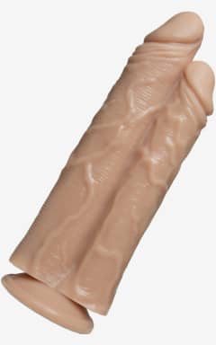 Dildo with Suction Dr. Skin Dr. Double Stuffed Flesh