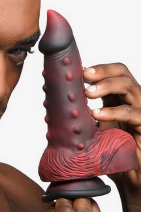 Dildos Lava Demon Thick Nubbed Silicone Monster Dildo