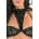 Deepest Desires 3pc Bra Set Black, S/m