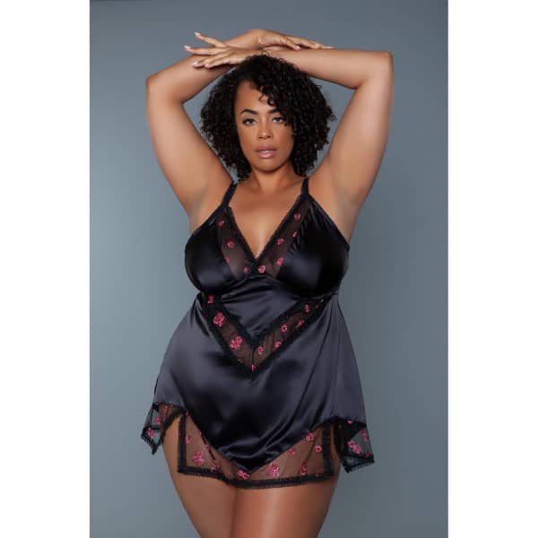 BeWicked Katherine Babydoll Black 3X