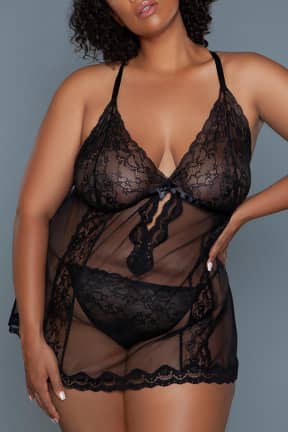 Lingerie BeWicked Bridgette Babydoll Black - Sexy Babydoll