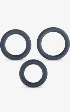 All Boners 3piece Cock Ring Set Grey