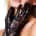 Baci Allover Lace Opera Glove Black