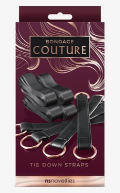  Handcuffs and binding Bondage Couture Tie Down Straps Black